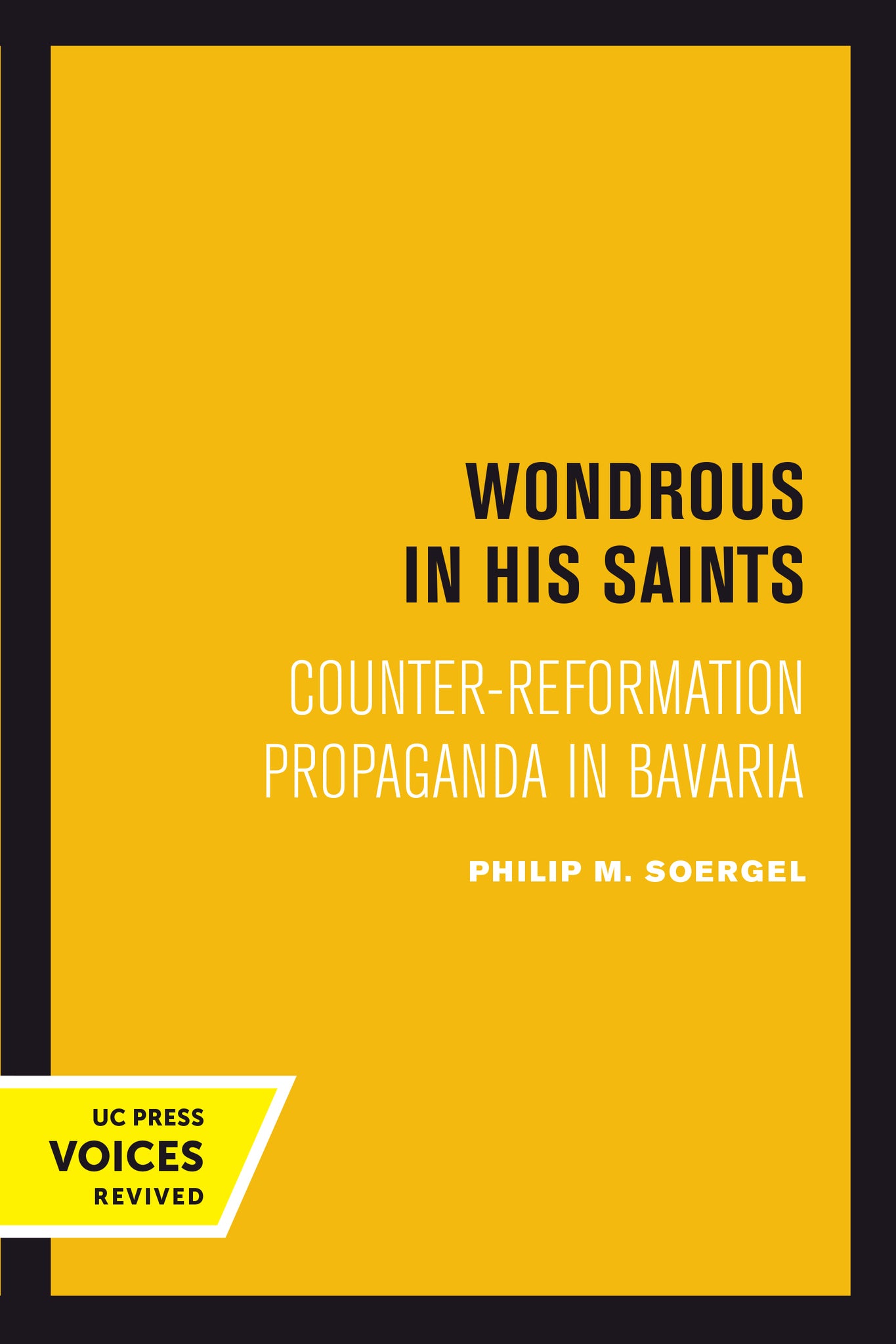 Cover image for Wondrous in His Saints ISBN 9780520415591